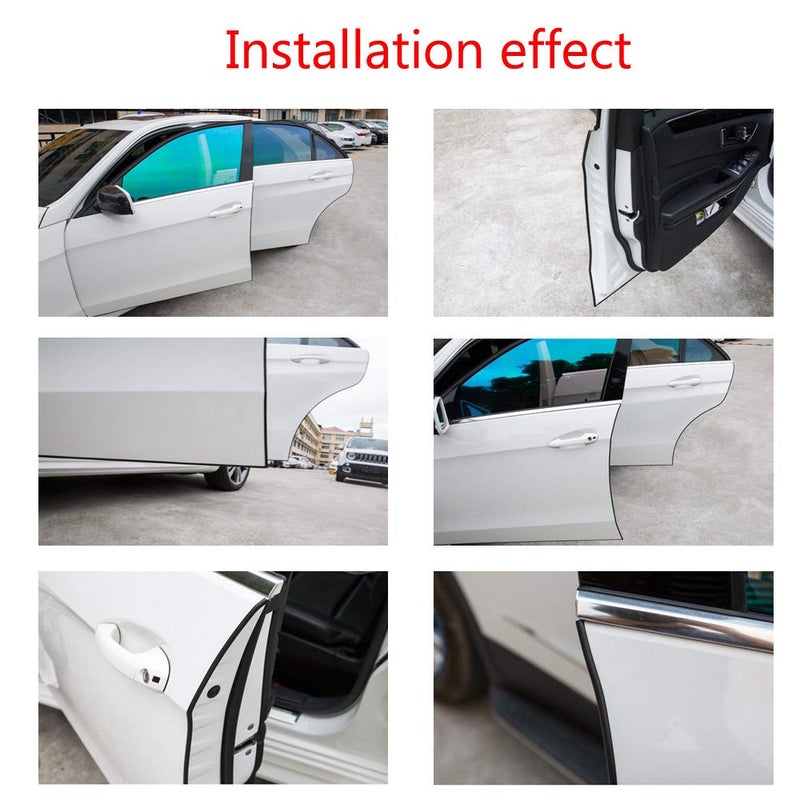 ESUPPORT 16ft 5M U Shape Car Door Moulding Rubber Scratch Protector Strip Edge Guard Trim Seal Blue - Image 5